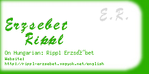 erzsebet rippl business card